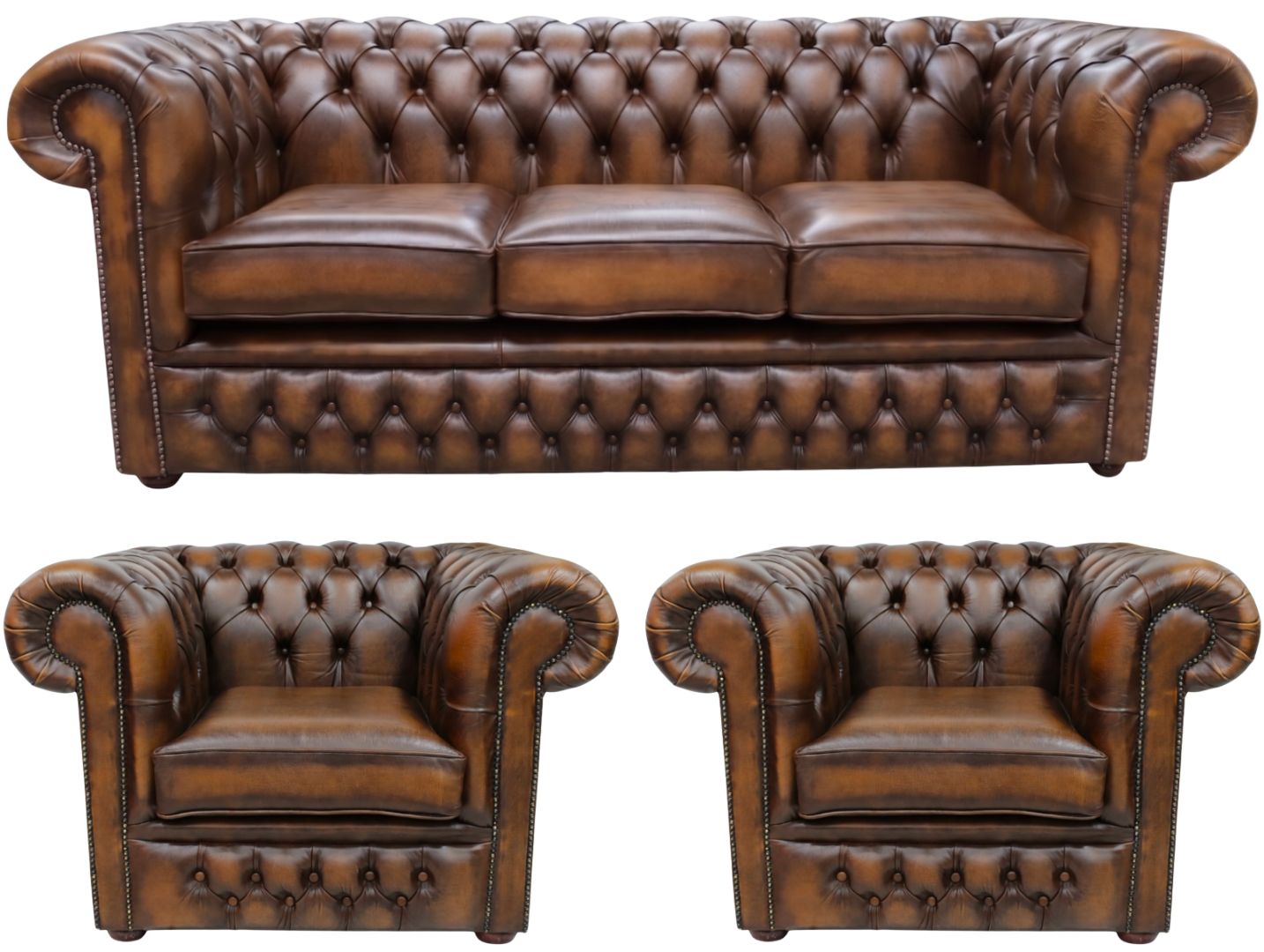 The Durham Chesterfield 3 Piece Suite