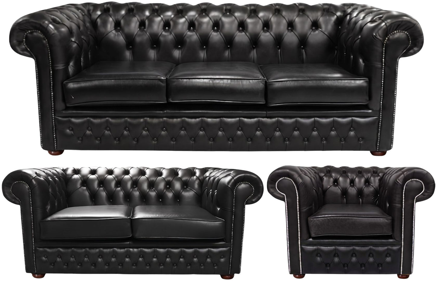 The Durham Chesterfield 3 Piece Suite
