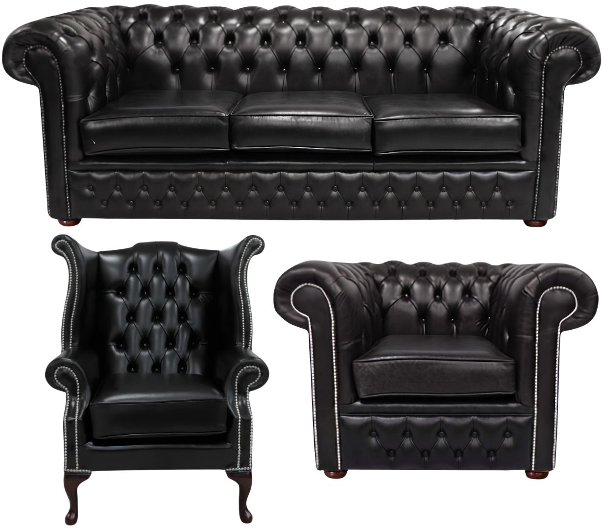 The Durham Chesterfield 3 Piece Suite