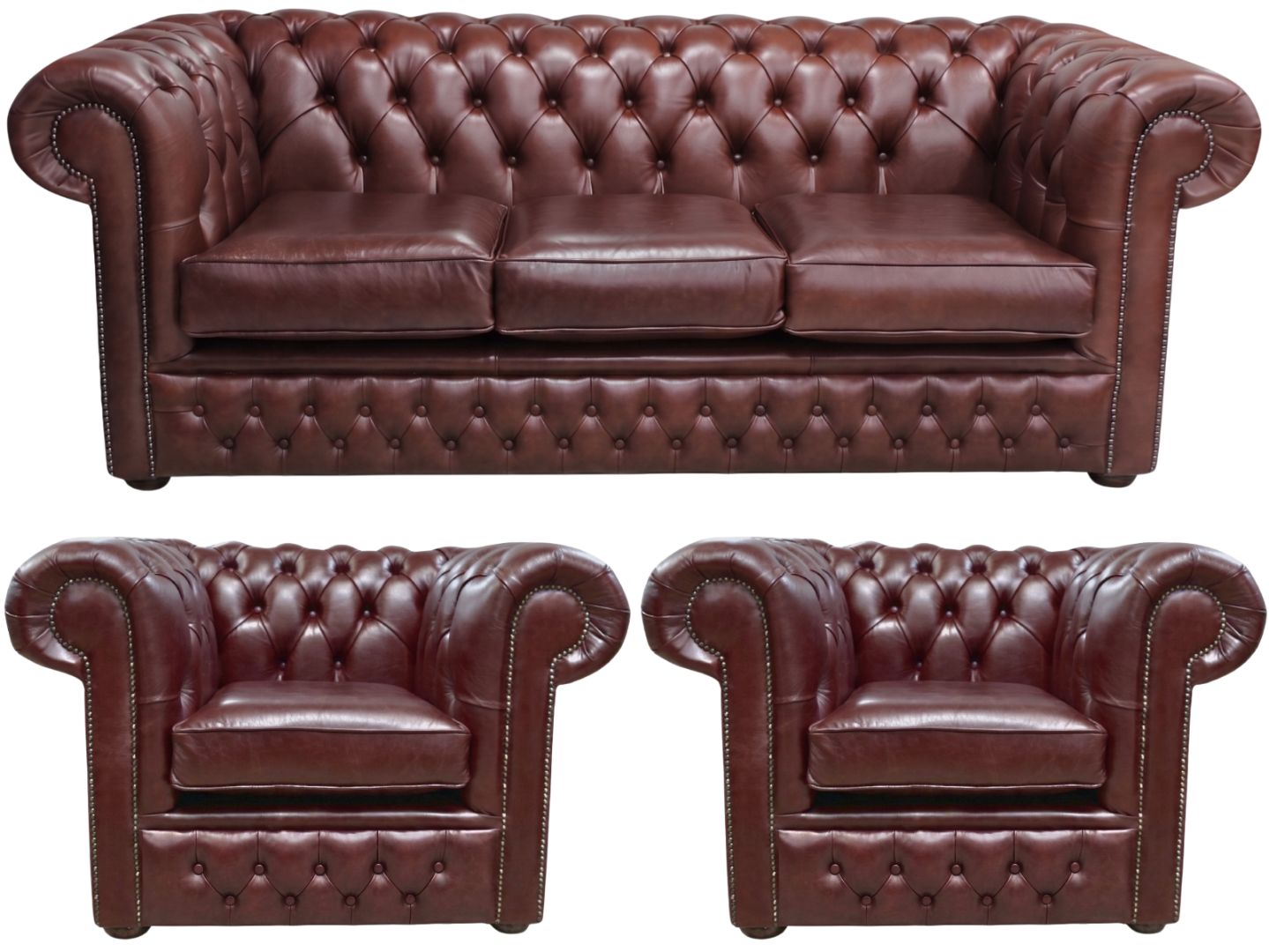 The Durham Chesterfield 3 Piece Suite