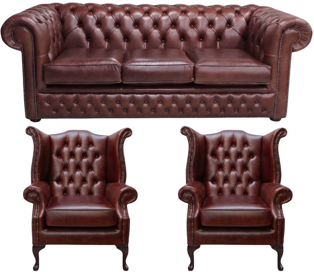 The Durham Chesterfield 3 Piece Suite