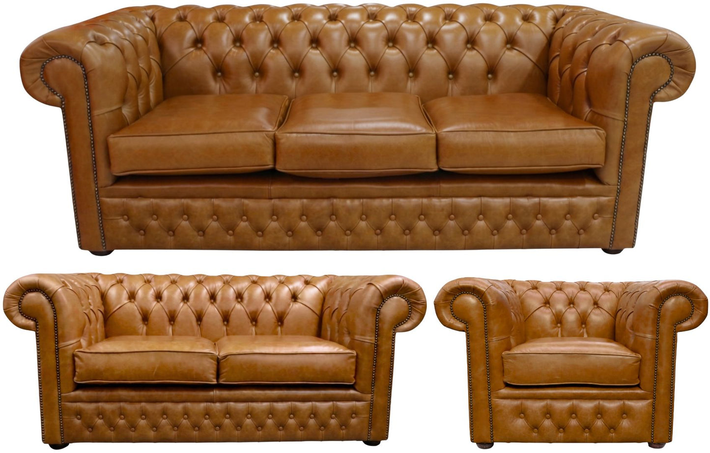 The Durham Chesterfield 3 Piece Suite