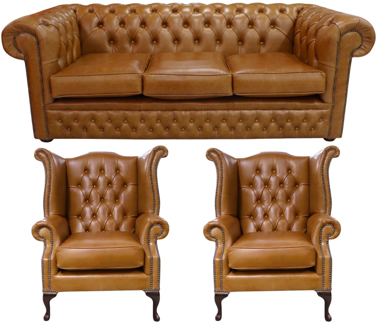 The Durham Chesterfield 3 Piece Suite