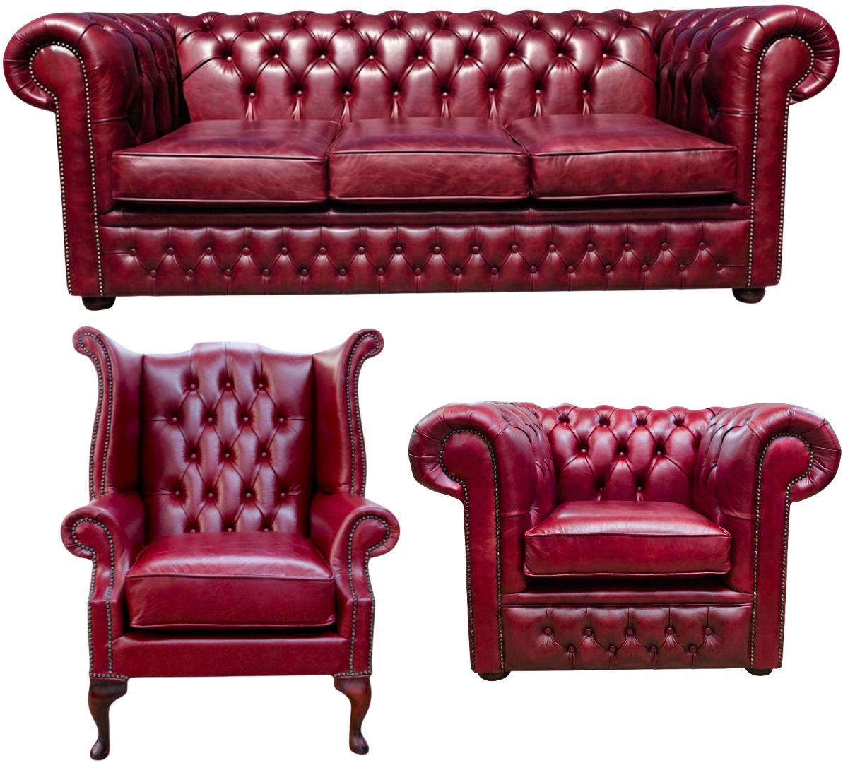 The Durham Chesterfield 3 Piece Suite
