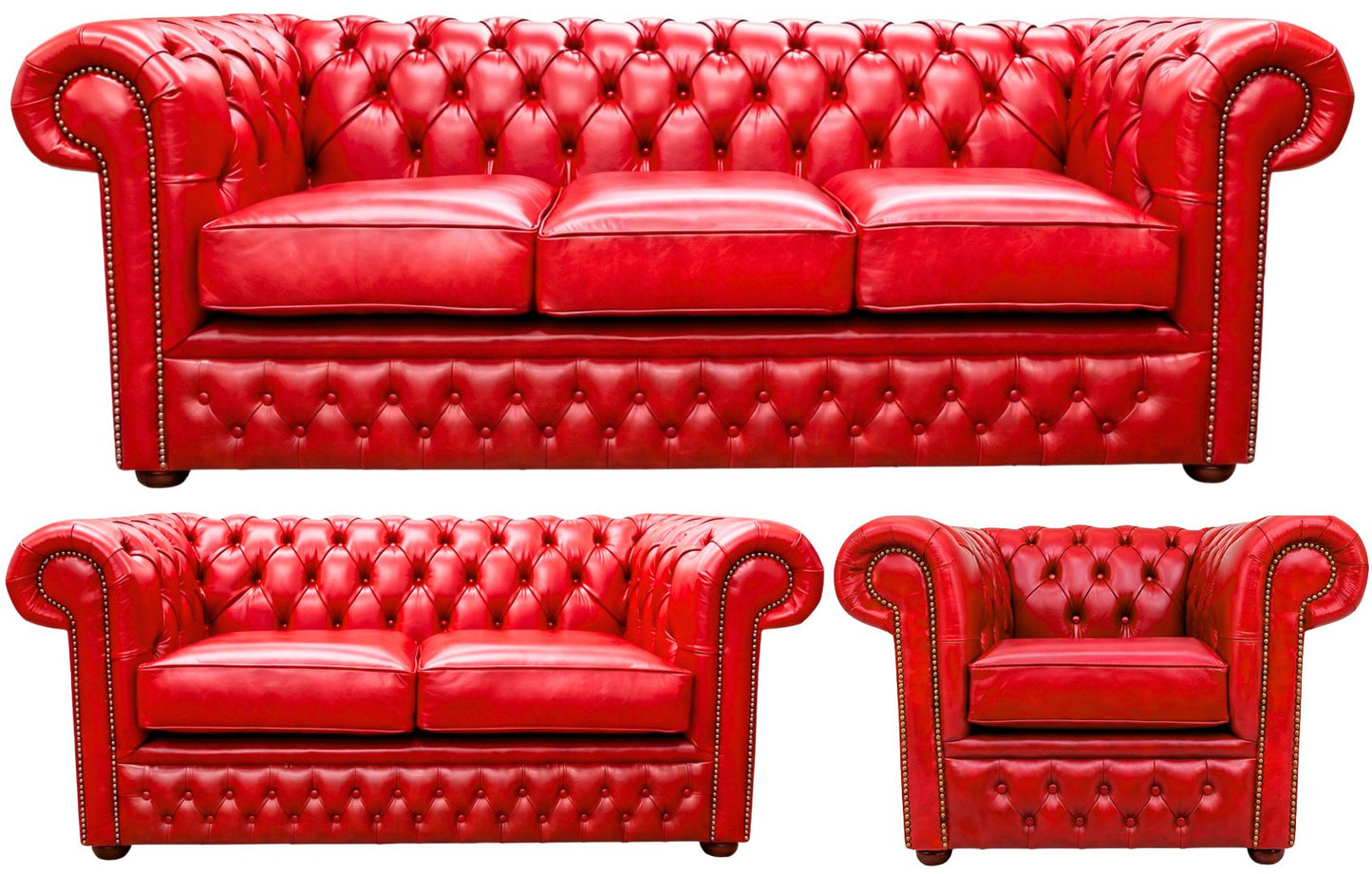 The Durham Chesterfield 3 Piece Suite