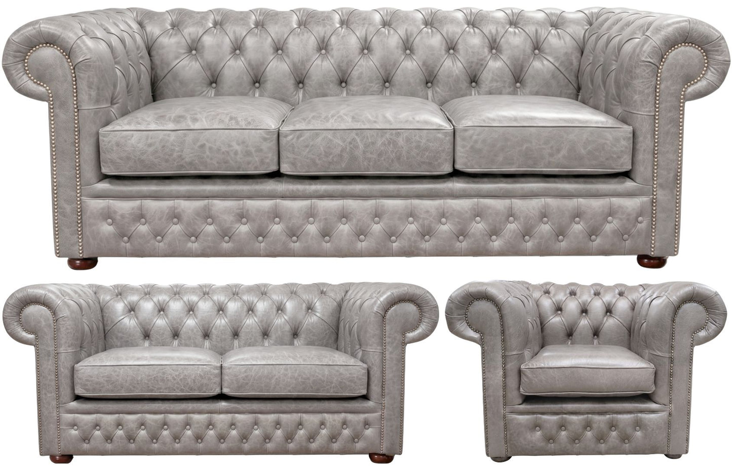 The Durham Chesterfield 3 Piece Suite