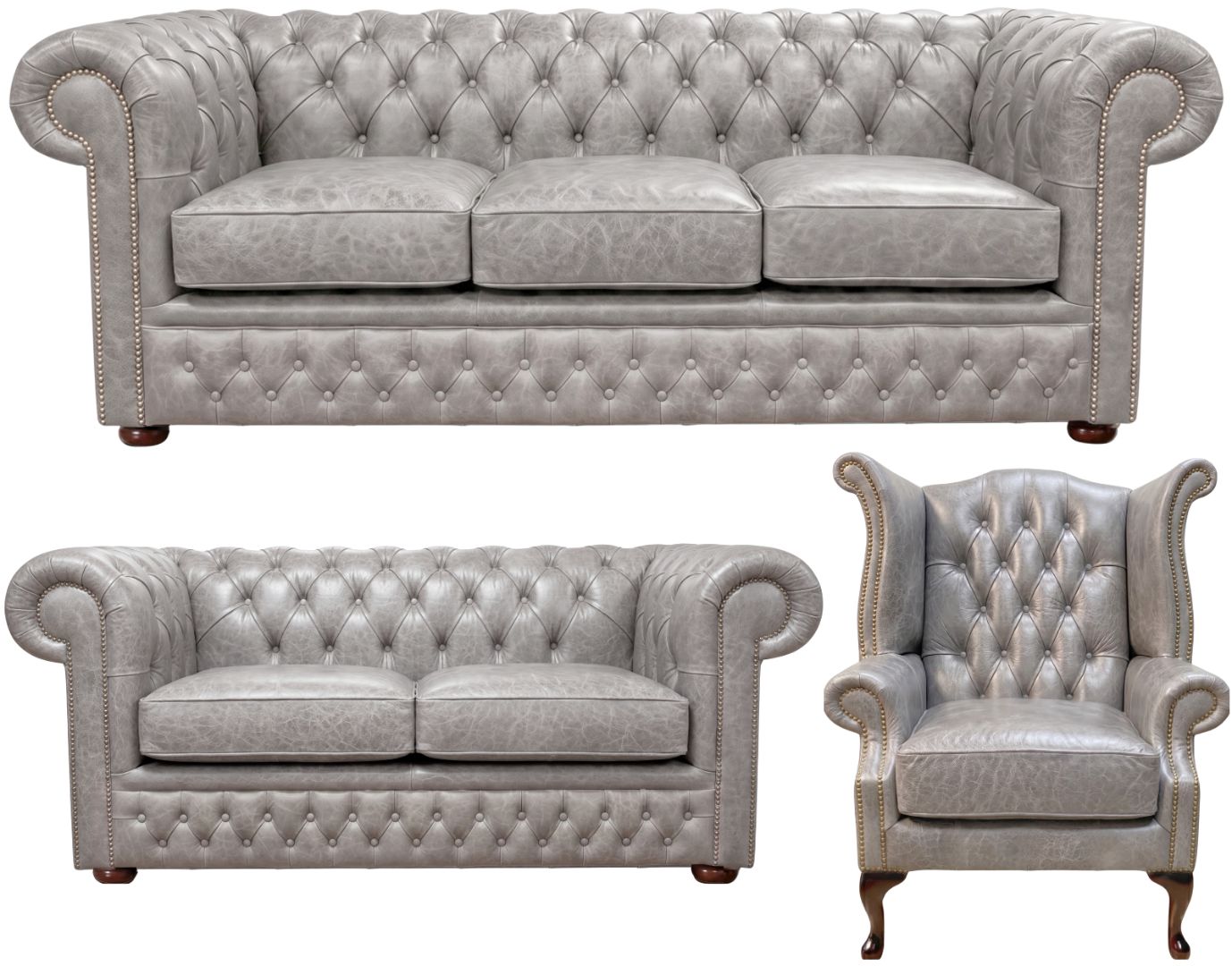 The Durham Chesterfield 3 Piece Suite
