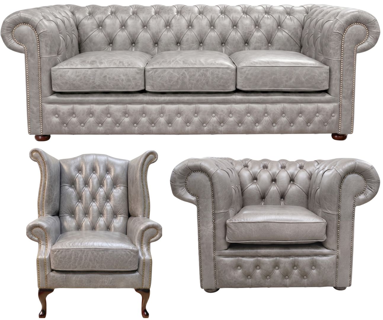 The Durham Chesterfield 3 Piece Suite