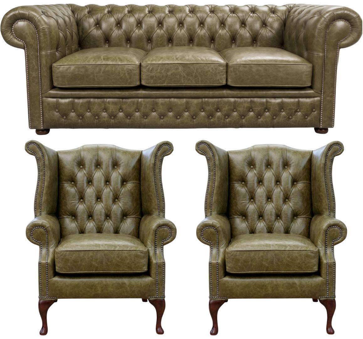The Durham Chesterfield 3 Piece Suite