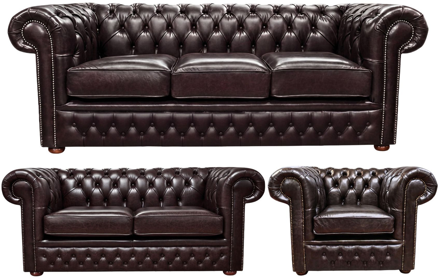 The Durham Chesterfield 3 Piece Suite