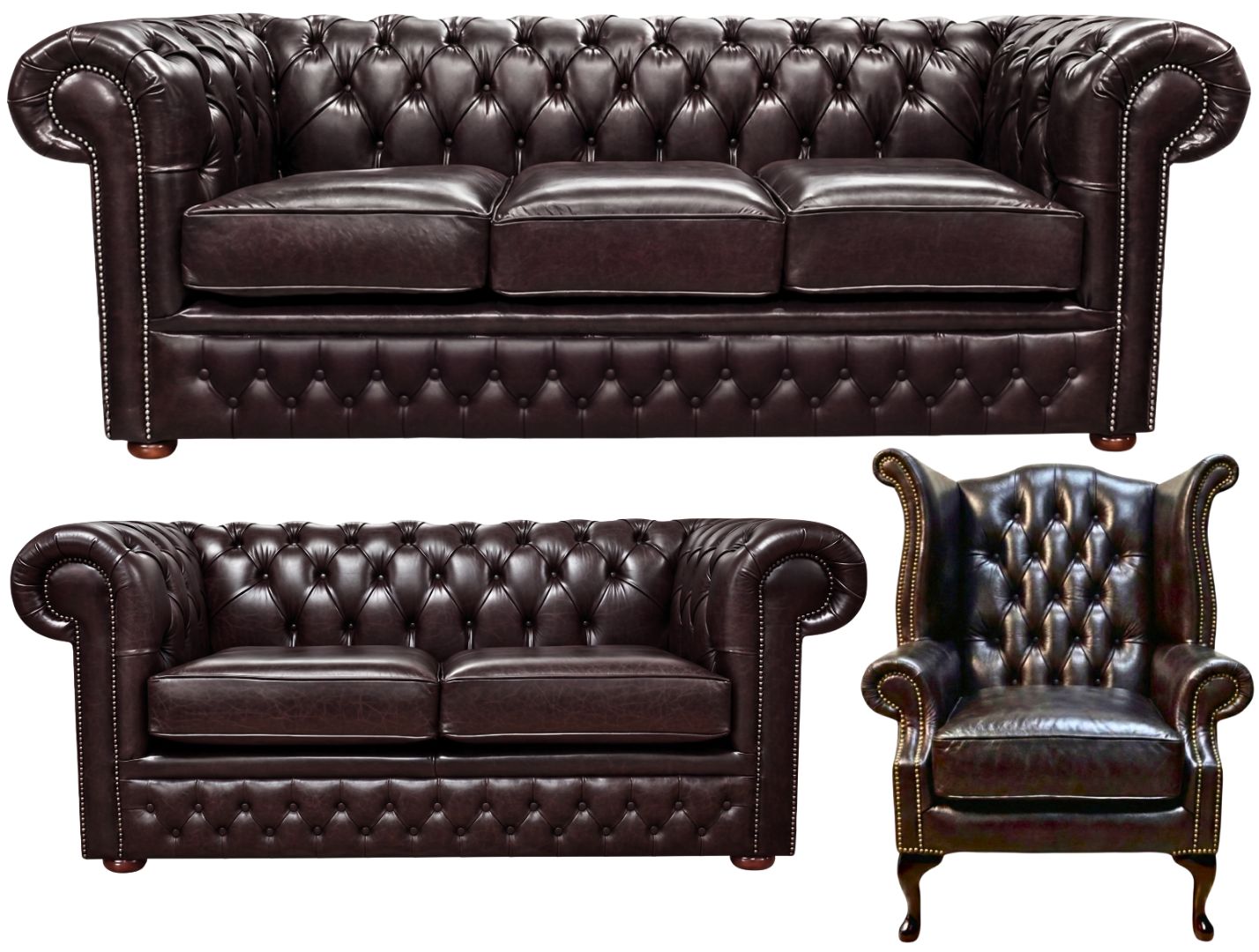 The Durham Chesterfield 3 Piece Suite