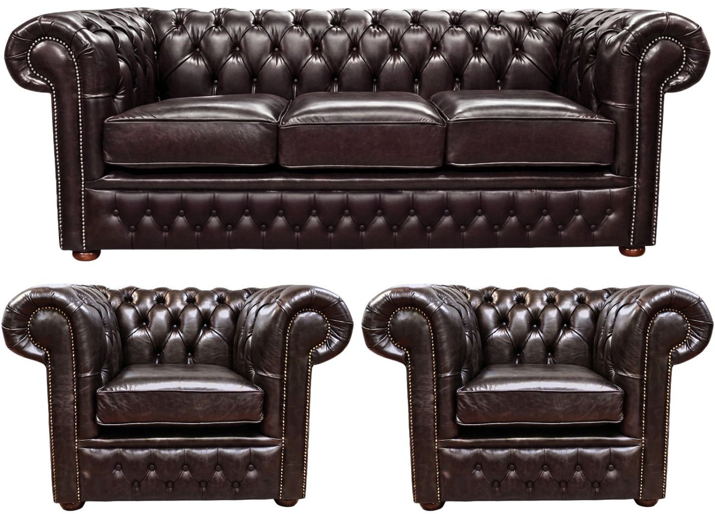 The Durham Chesterfield 3 Piece Suite