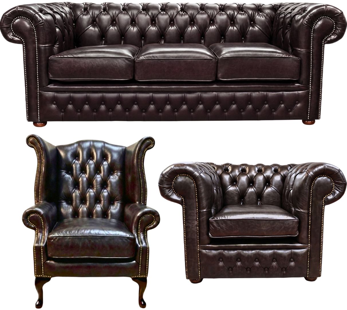 The Durham Chesterfield 3 Piece Suite