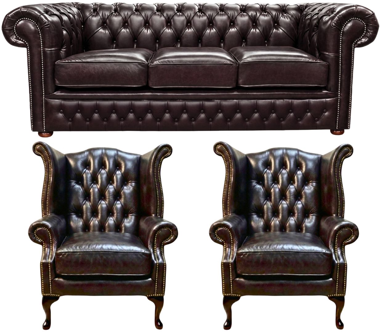 The Durham Chesterfield 3 Piece Suite