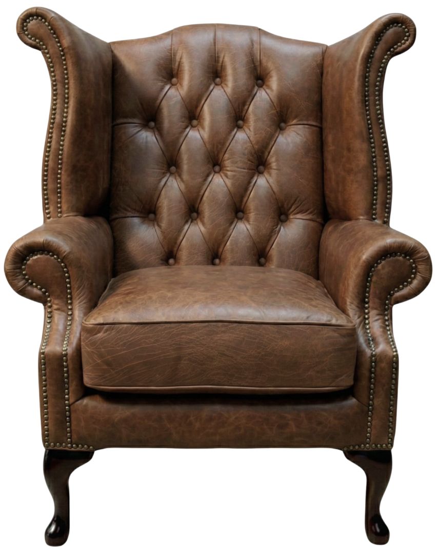 The Durham Chesterfield Queen Anne Chair