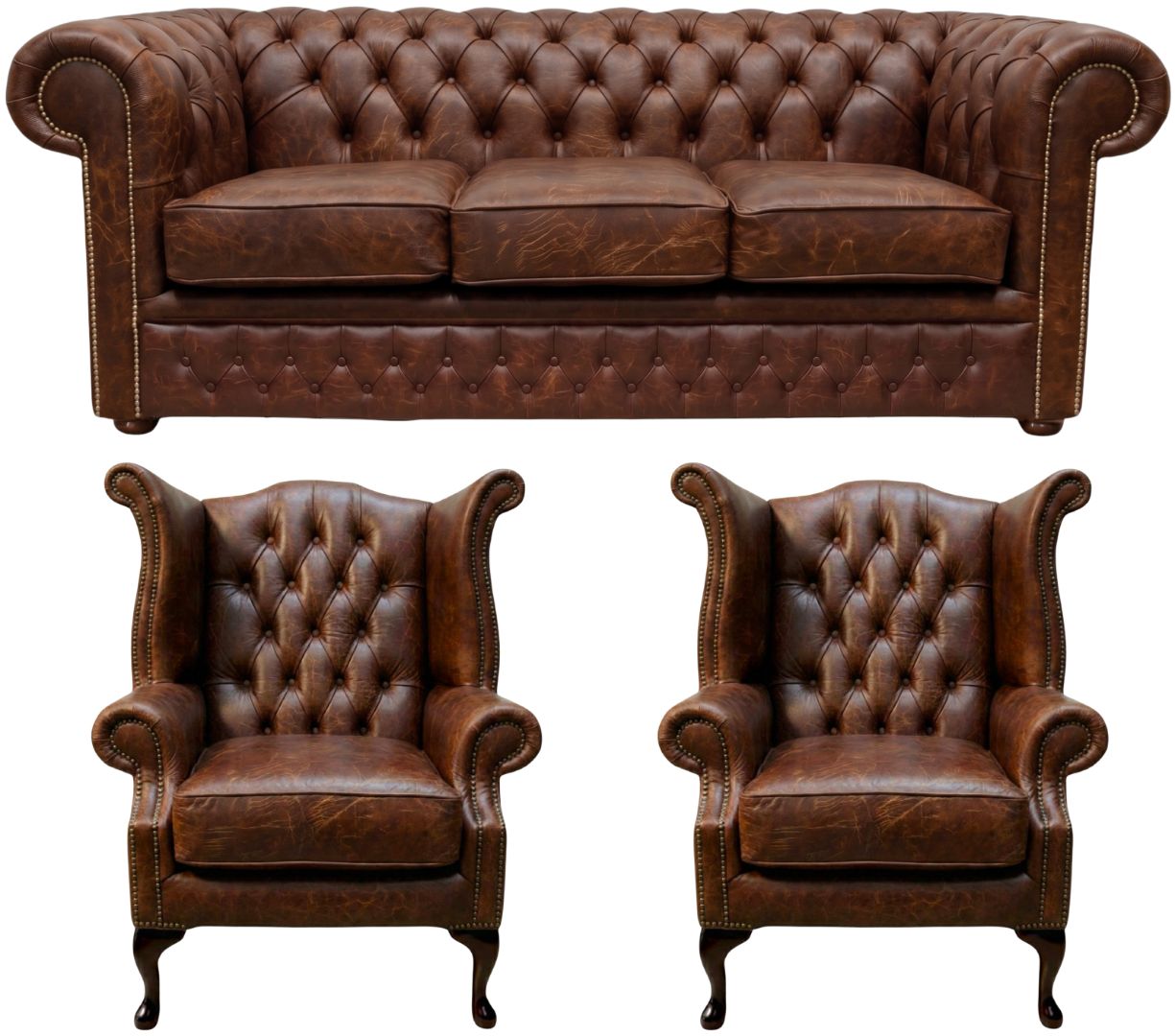 The Durham Chesterfield 3 Piece Suite
