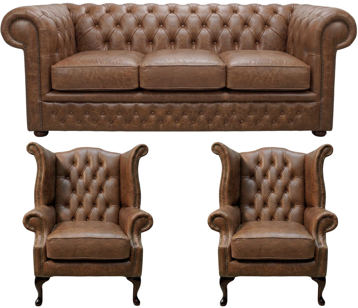 The Durham Chesterfield 3 Piece Suite