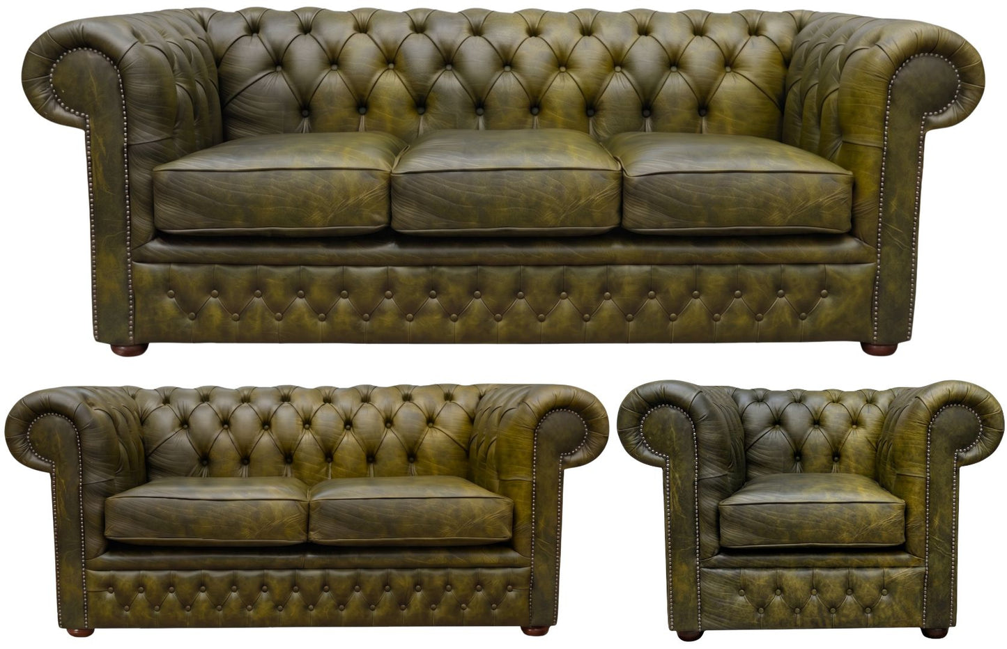 The Durham Chesterfield 3 Piece Suite