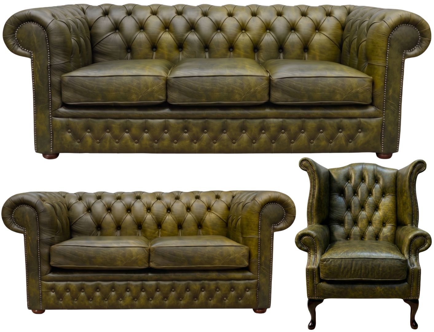 The Durham Chesterfield 3 Piece Suite