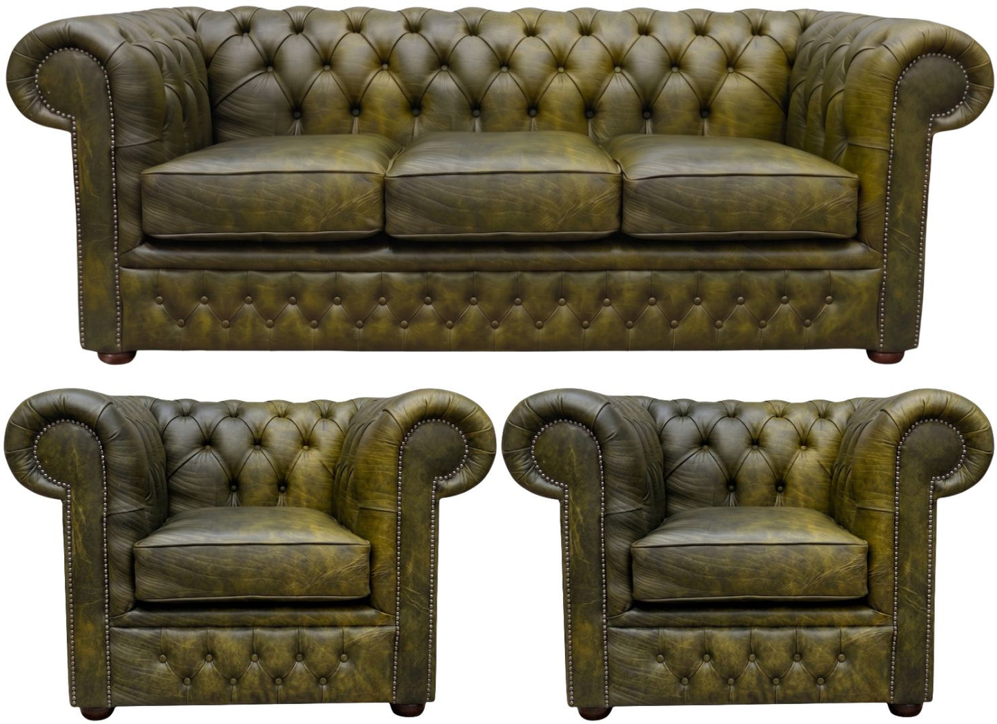 The Durham Chesterfield 3 Piece Suite