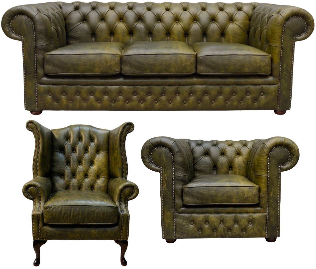 The Durham Chesterfield 3 Piece Suite
