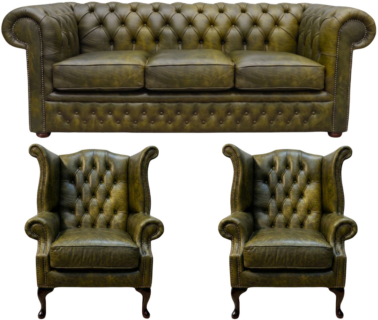 The Durham Chesterfield 3 Piece Suite