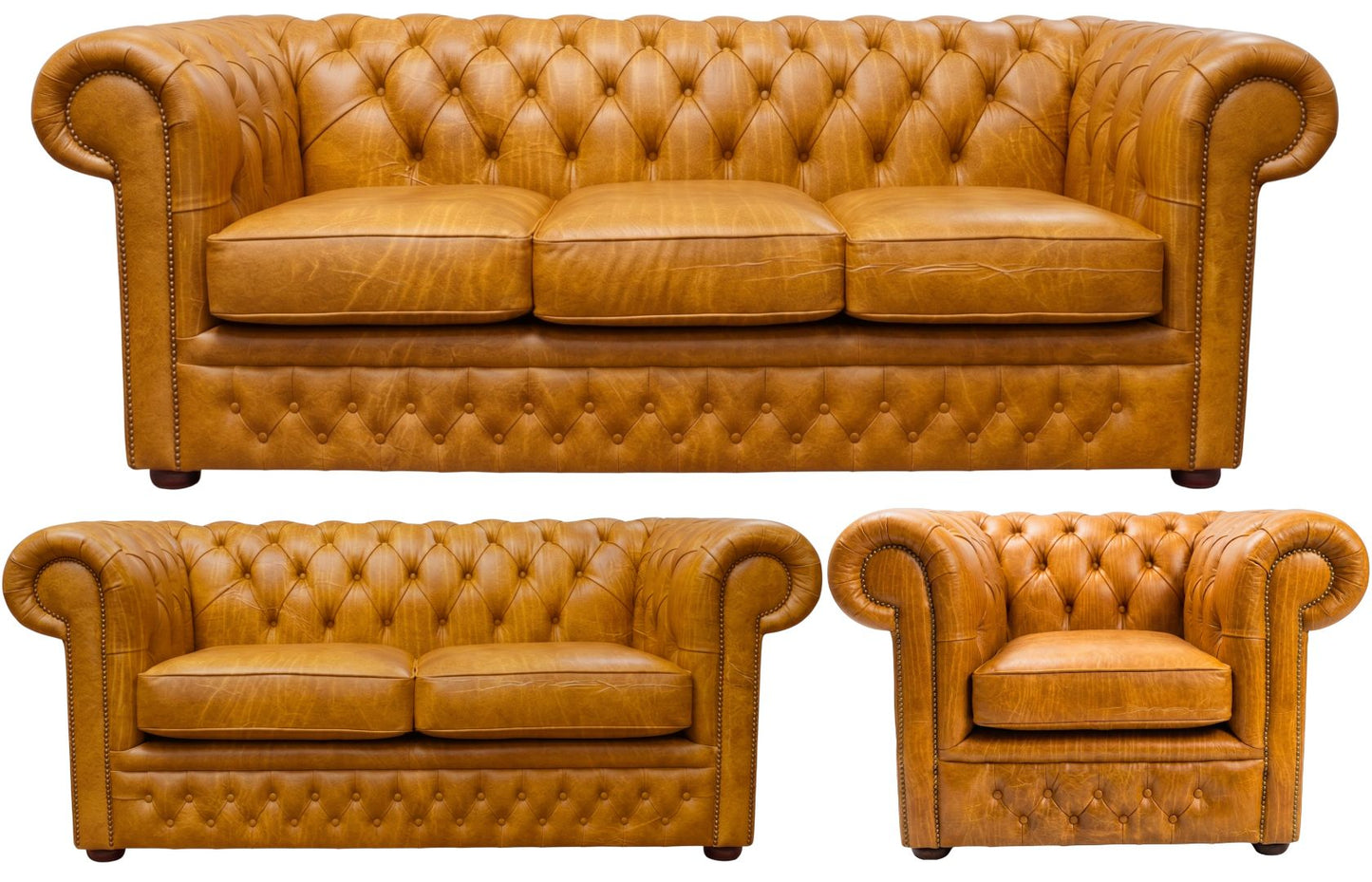 The Durham Chesterfield 3 Piece Suite
