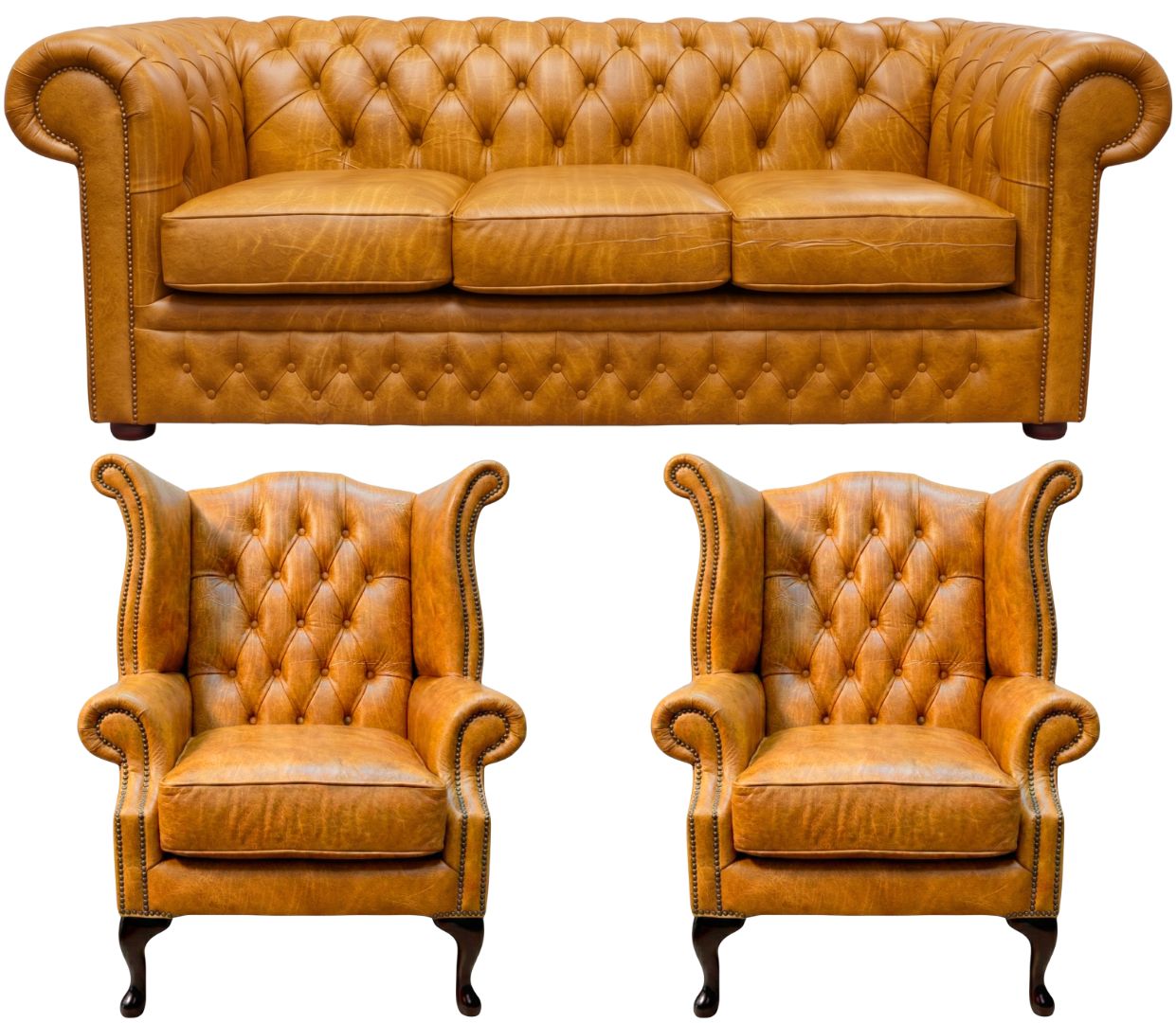 The Durham Chesterfield 3 Piece Suite