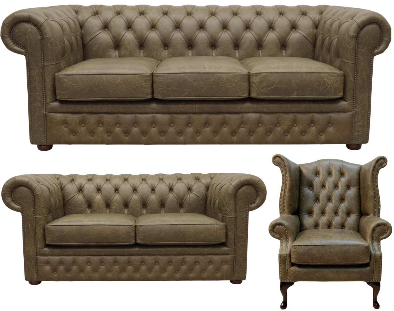 The Durham Chesterfield 3 Piece Suite