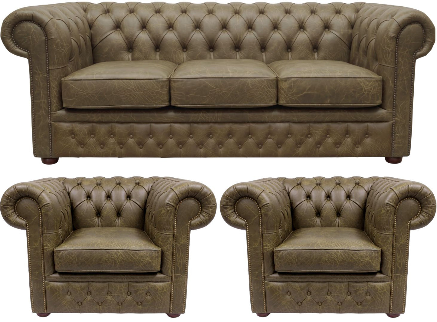 The Durham Chesterfield 3 Piece Suite