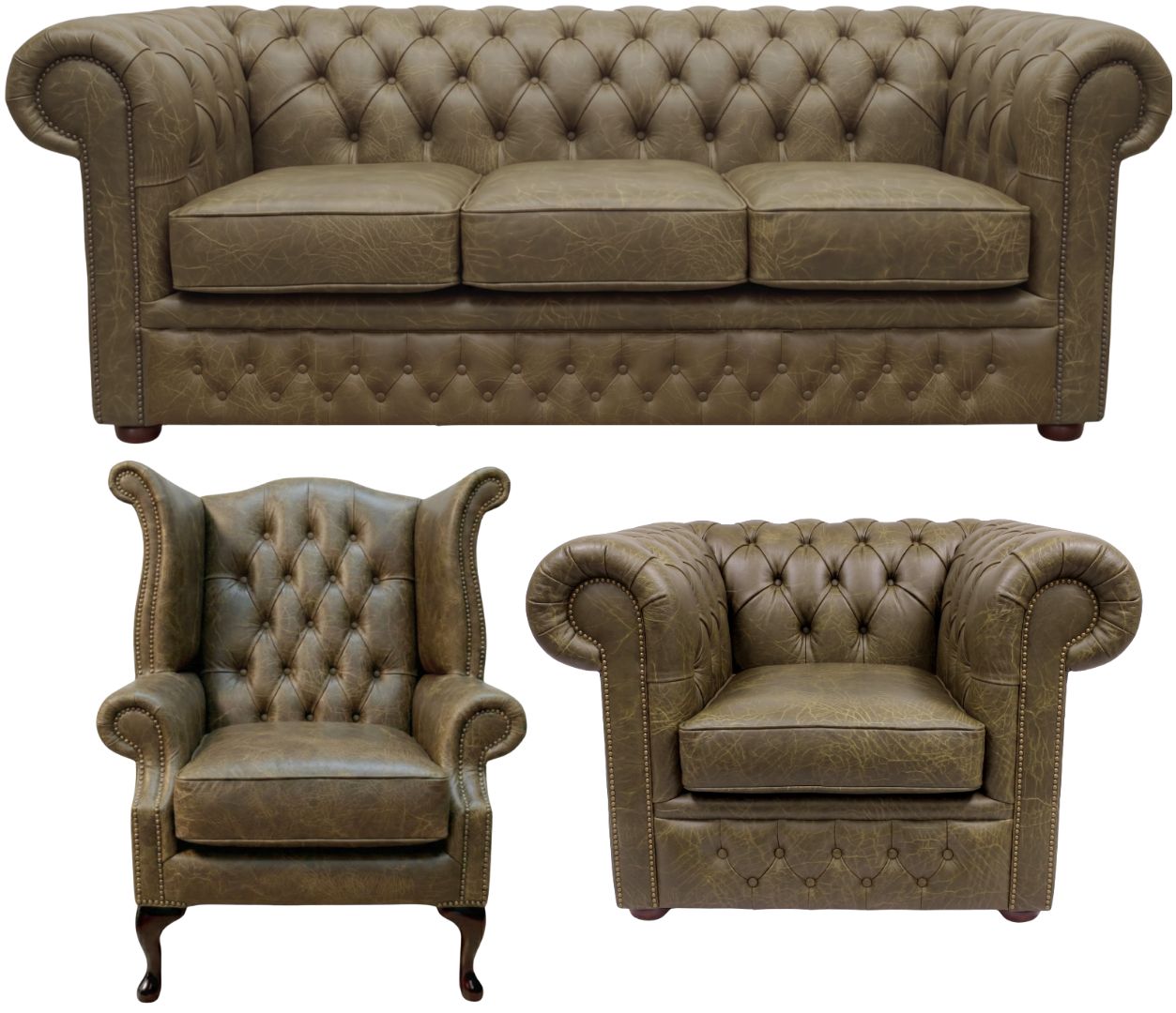 The Durham Chesterfield 3 Piece Suite