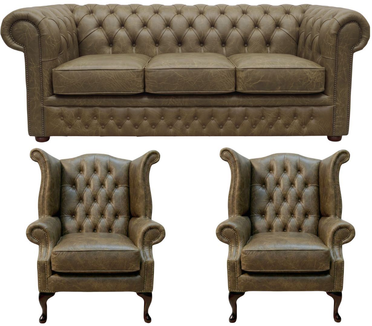 The Durham Chesterfield 3 Piece Suite