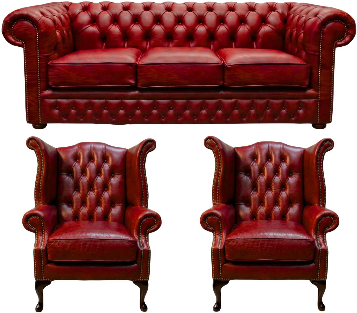 The Durham Chesterfield 3 Piece Suite