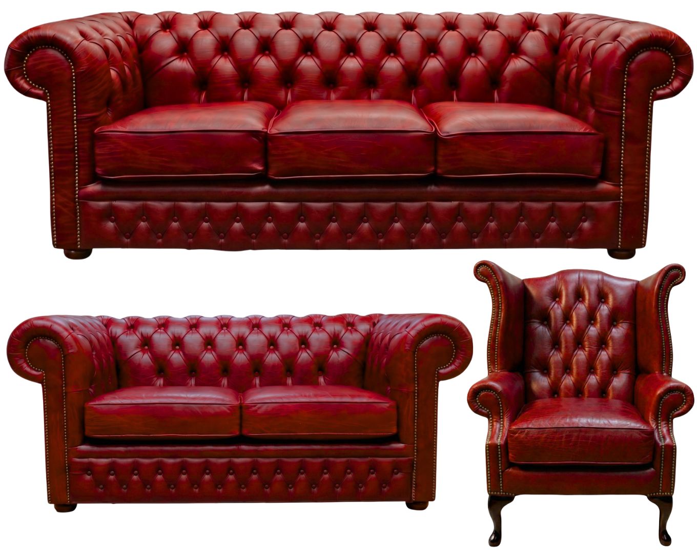 The Durham Chesterfield 3 Piece Suite