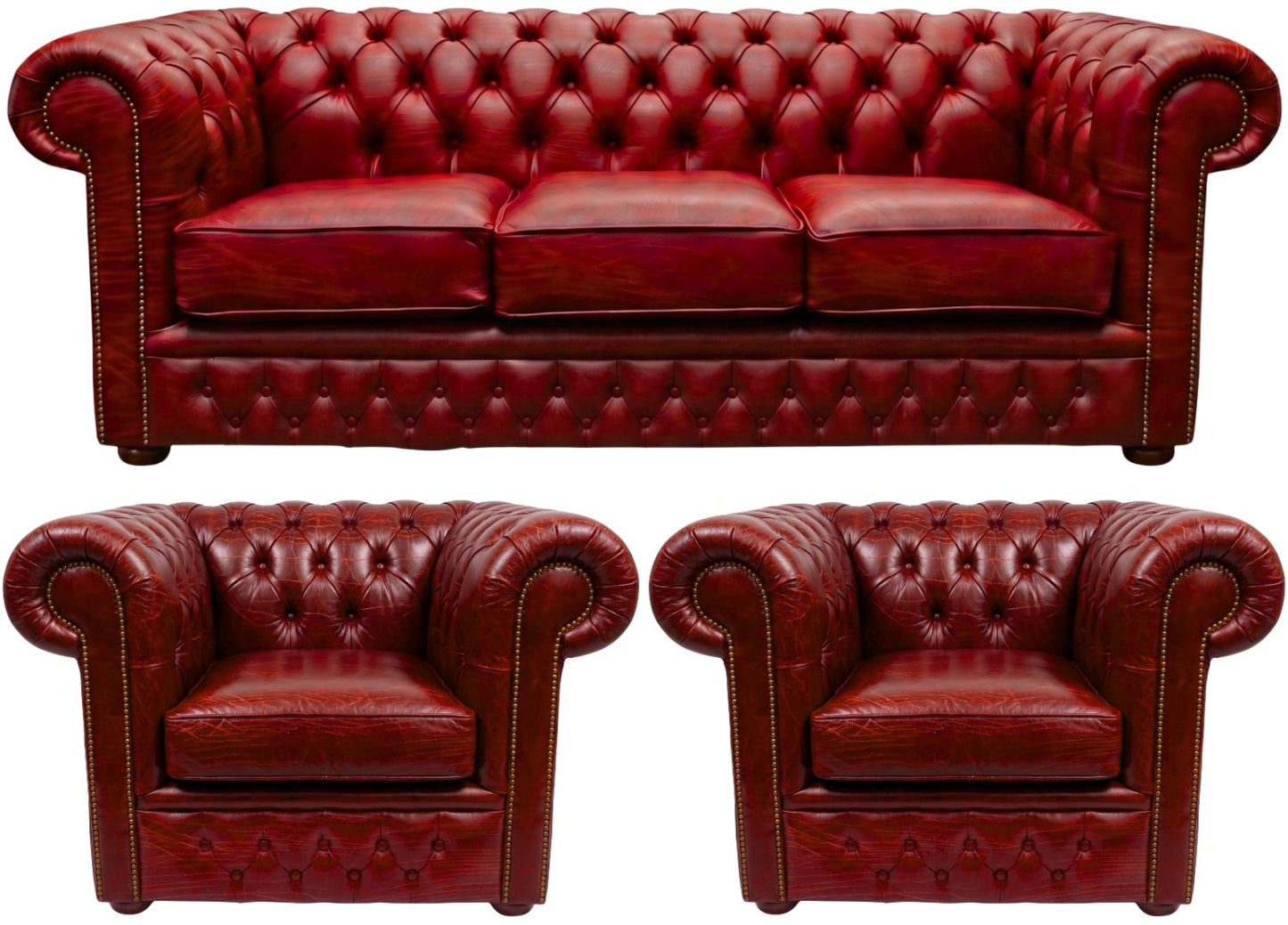 The Durham Chesterfield 3 Piece Suite