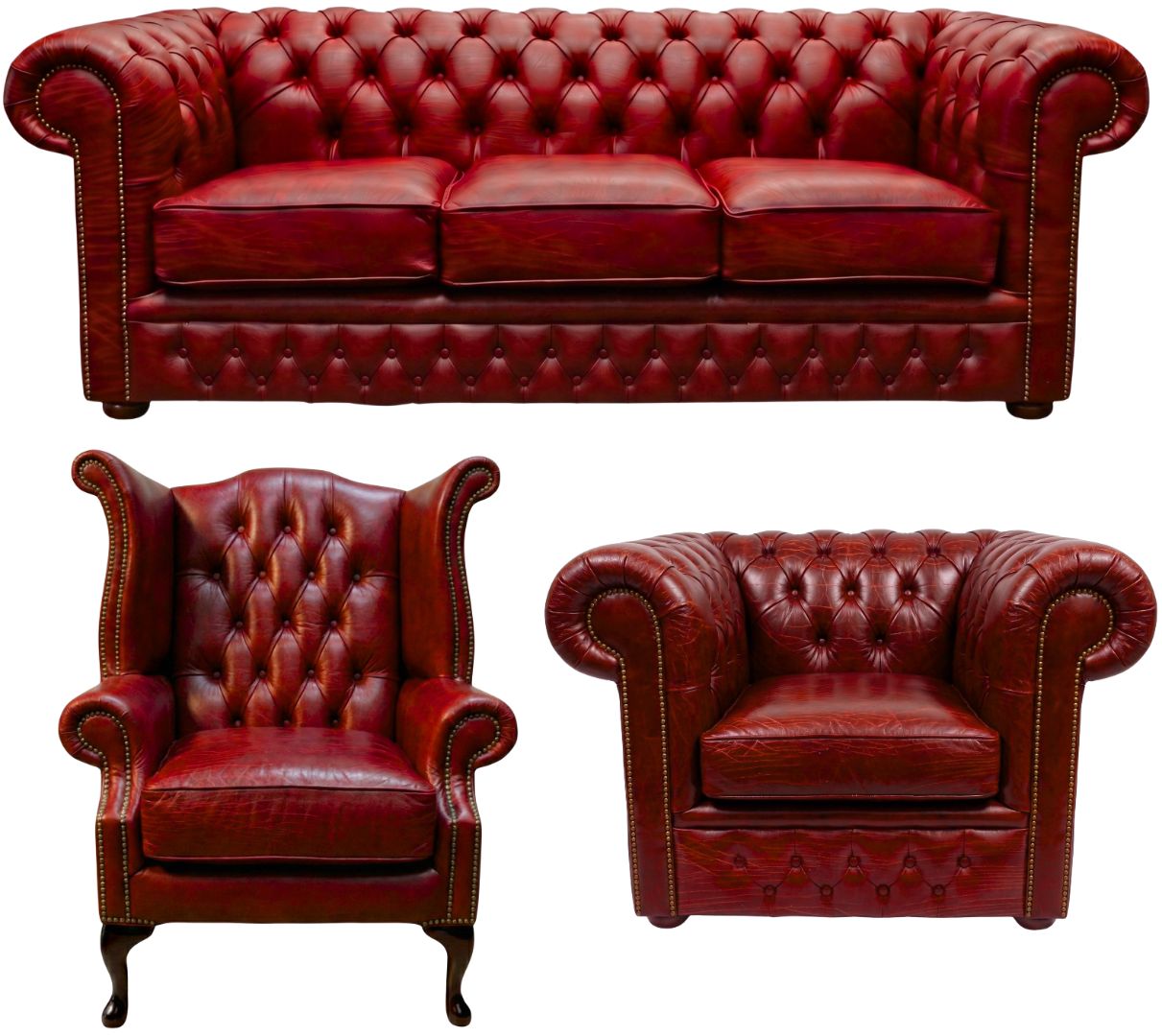 The Durham Chesterfield 3 Piece Suite