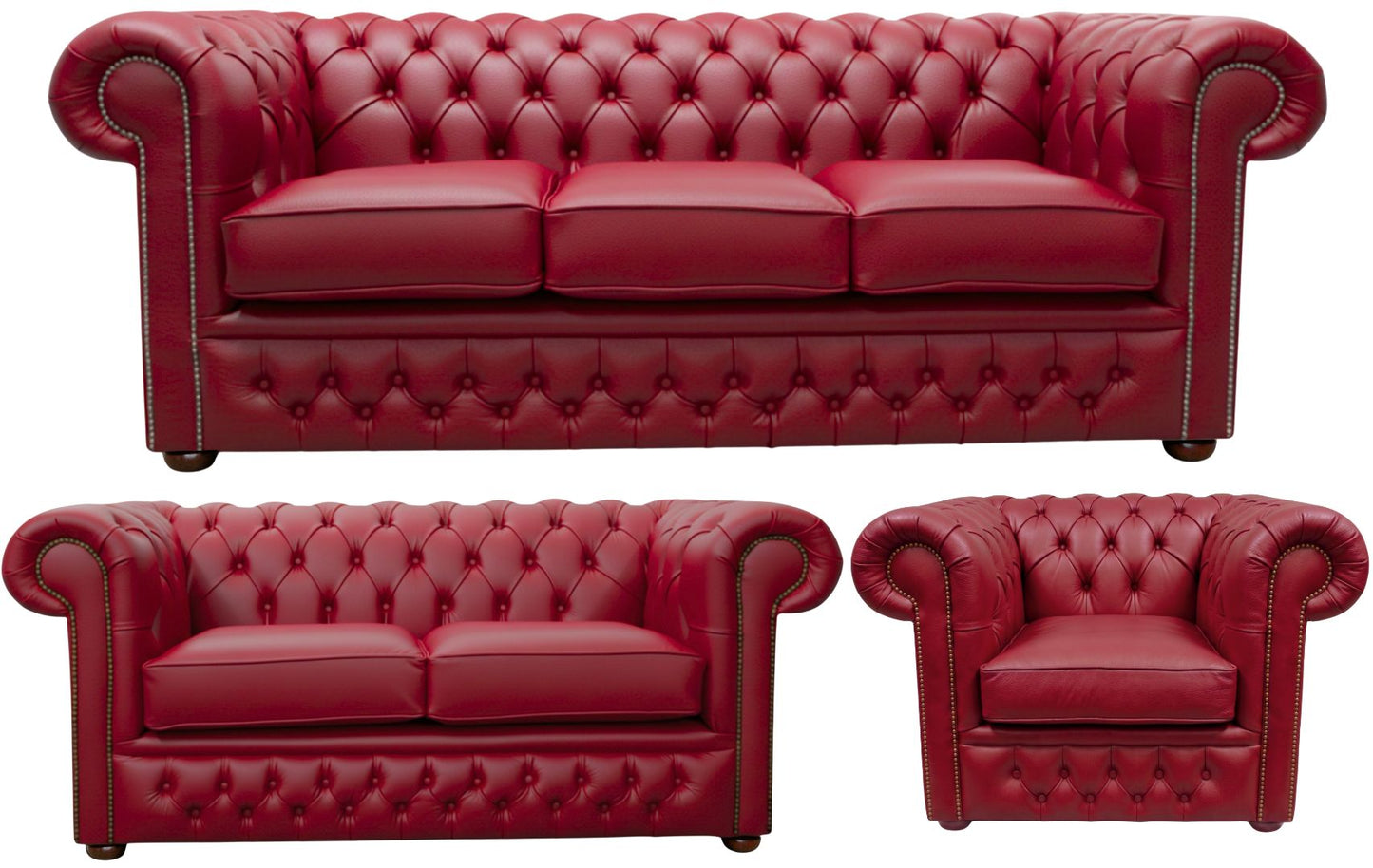 The Durham Chesterfield 3 Piece Suite