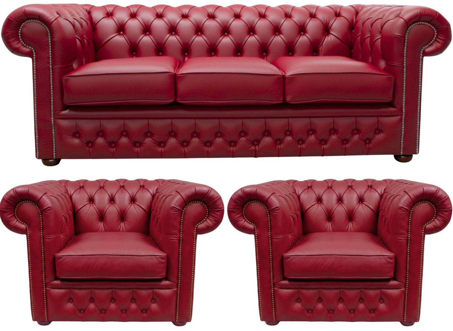 The Durham Chesterfield 3 Piece Suite