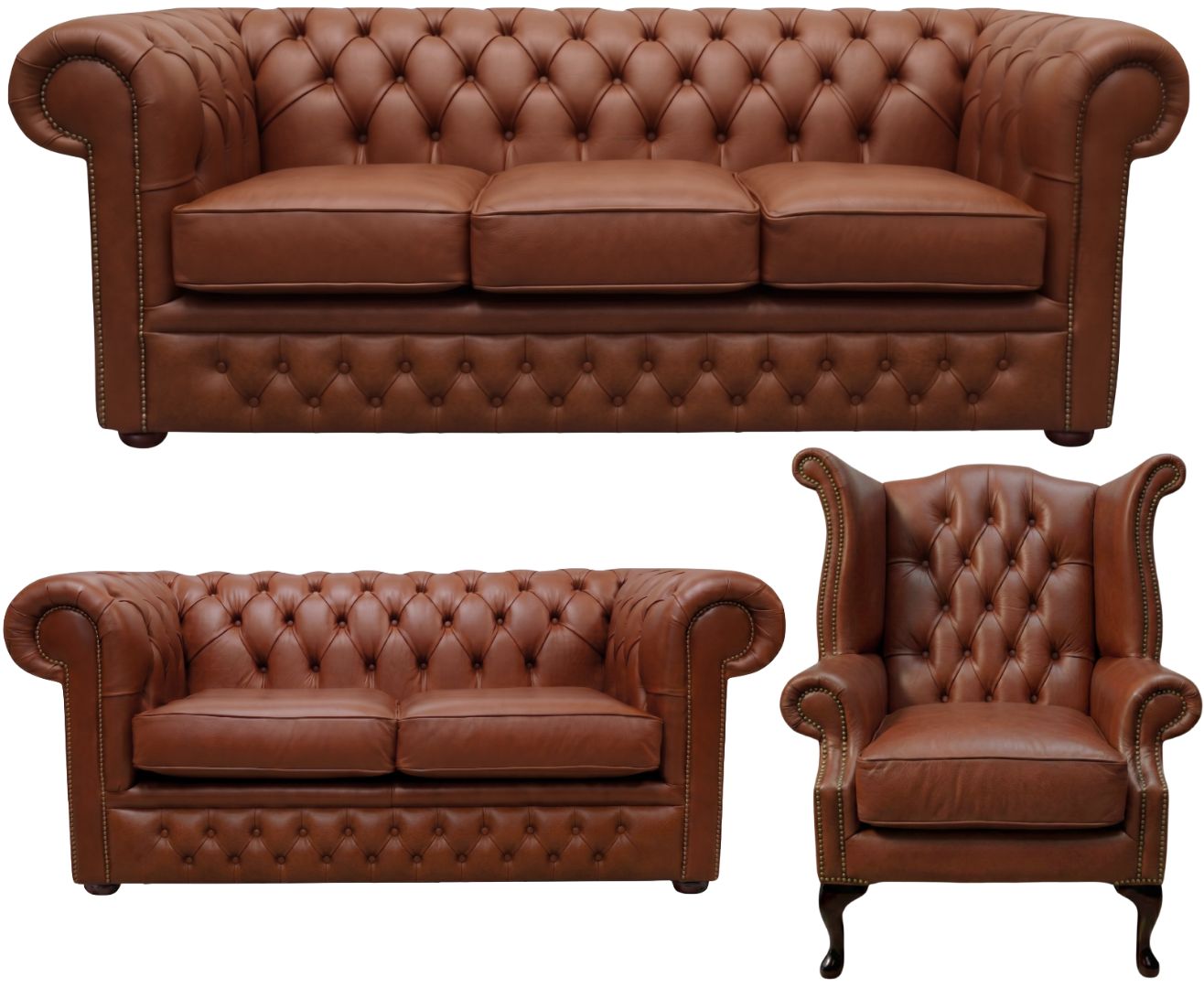 The Durham Chesterfield 3 Piece Suite