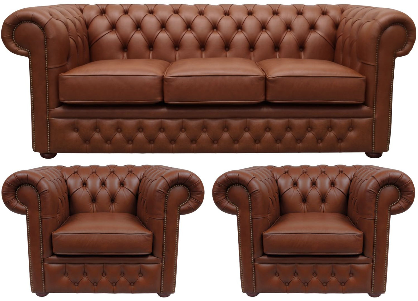 The Durham Chesterfield 3 Piece Suite