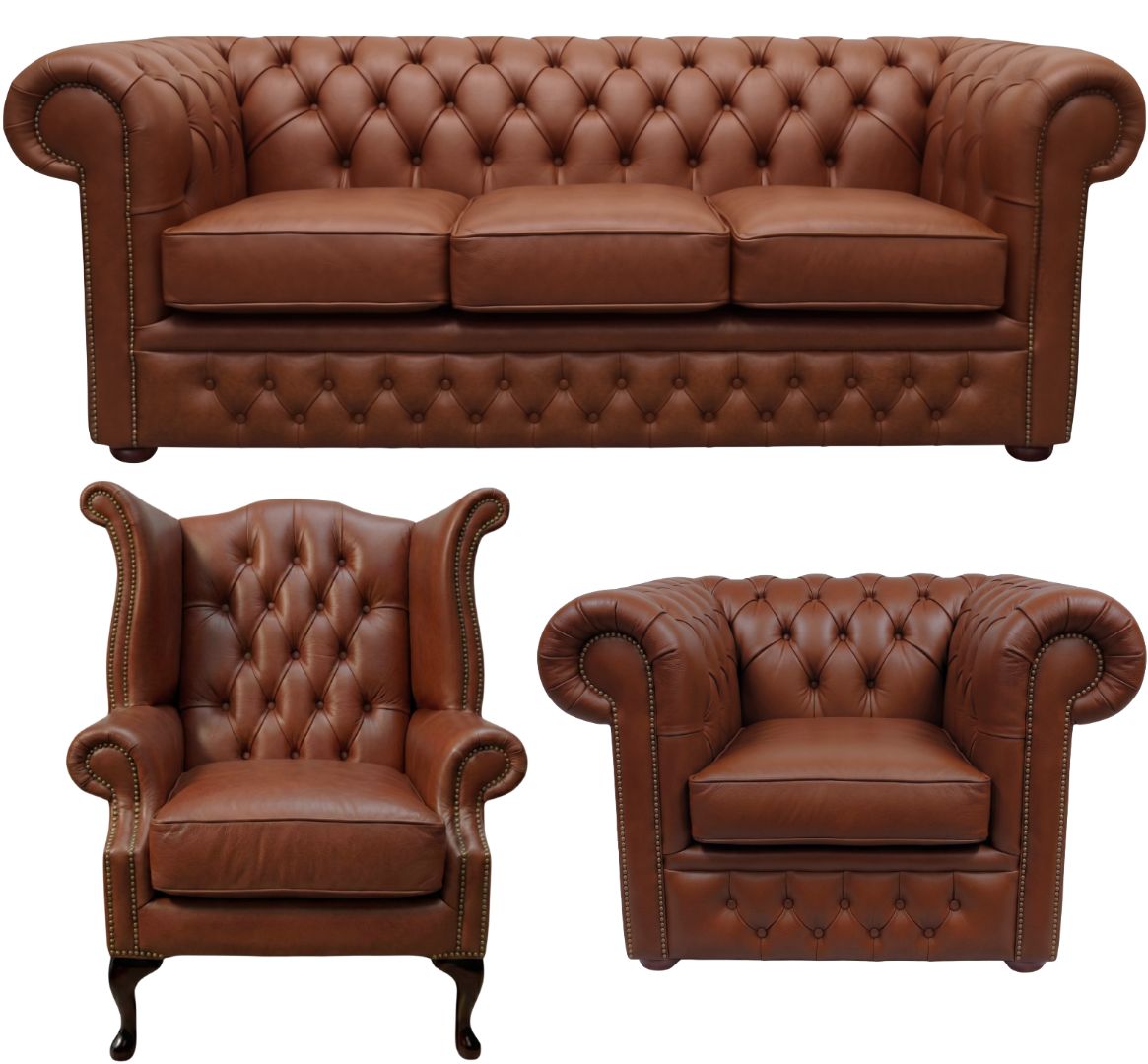 The Durham Chesterfield 3 Piece Suite