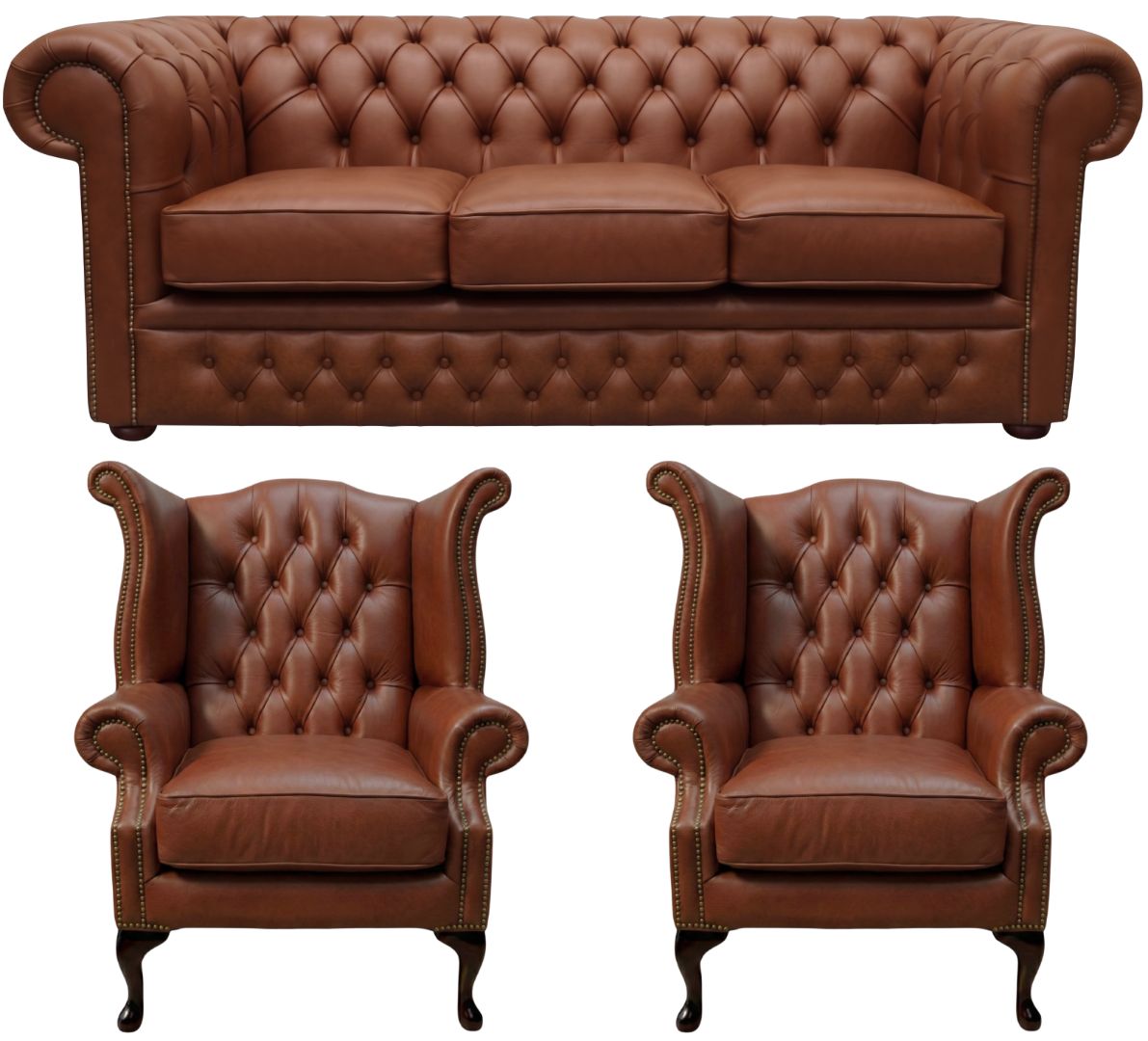 The Durham Chesterfield 3 Piece Suite