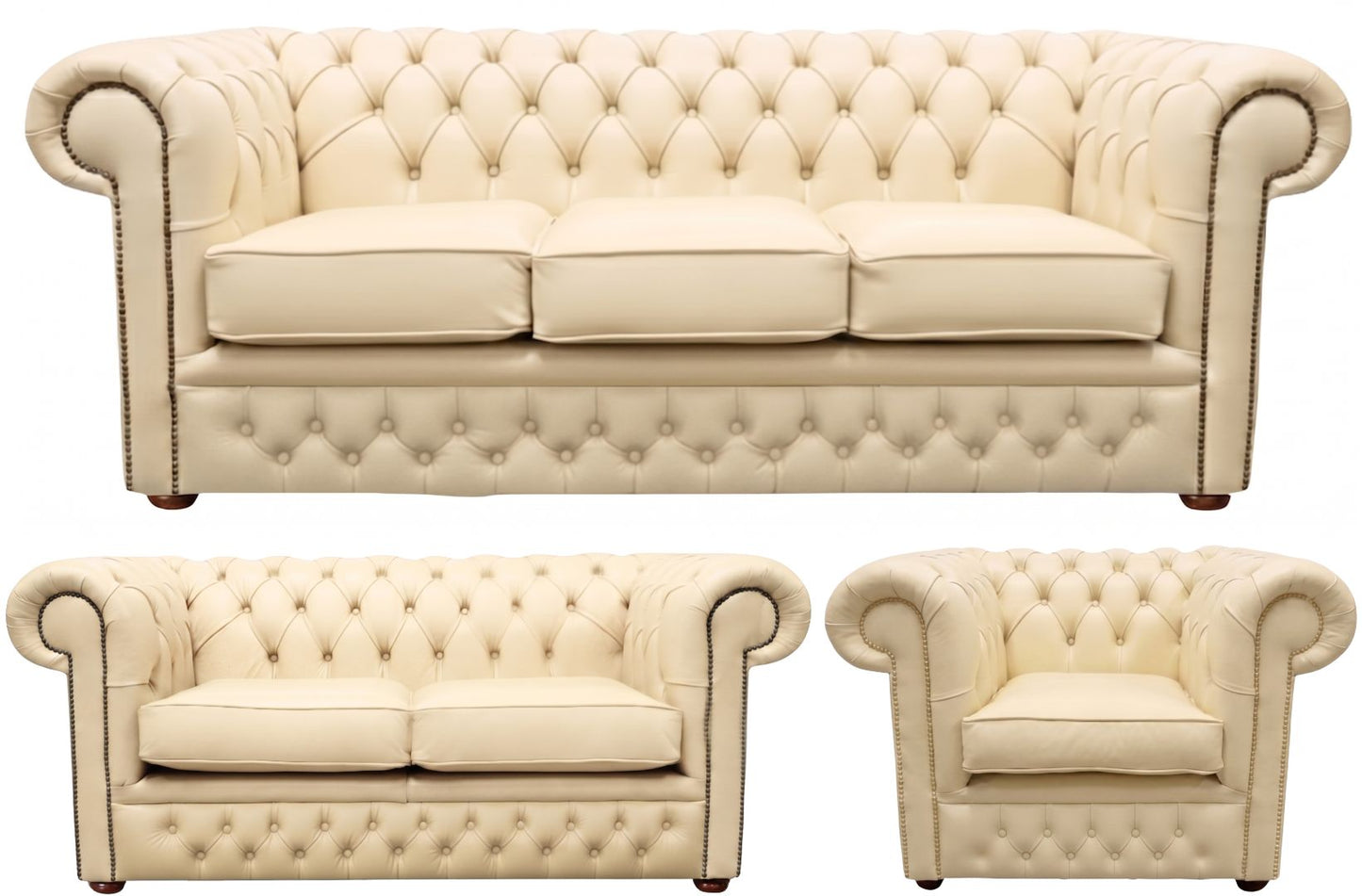 The Durham Chesterfield 3 Piece Suite