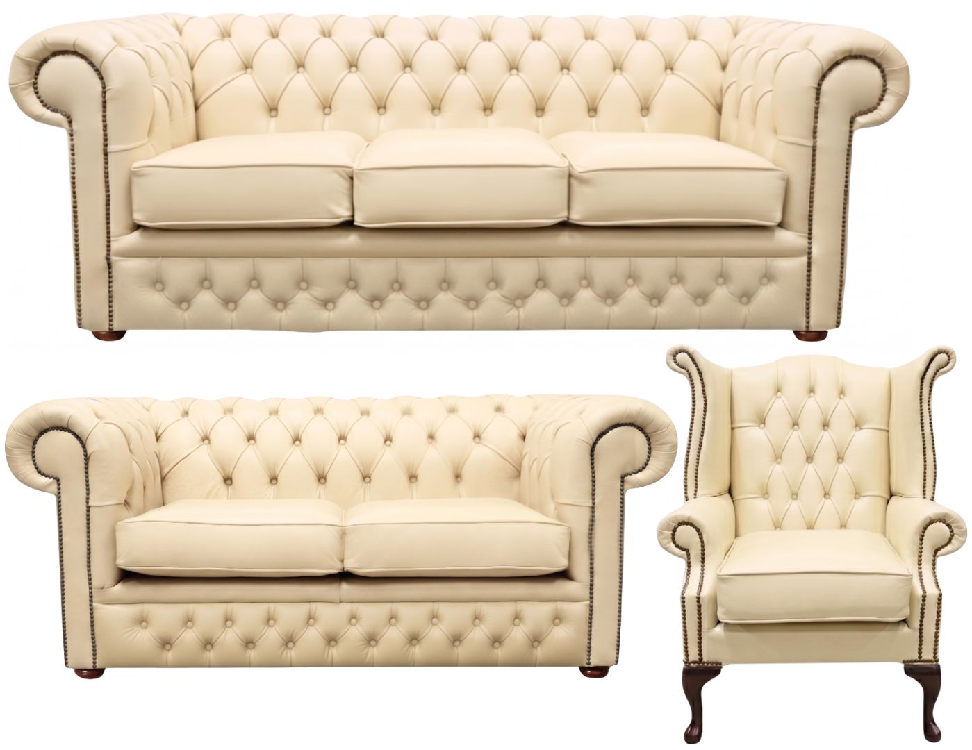 The Durham Chesterfield 3 Piece Suite