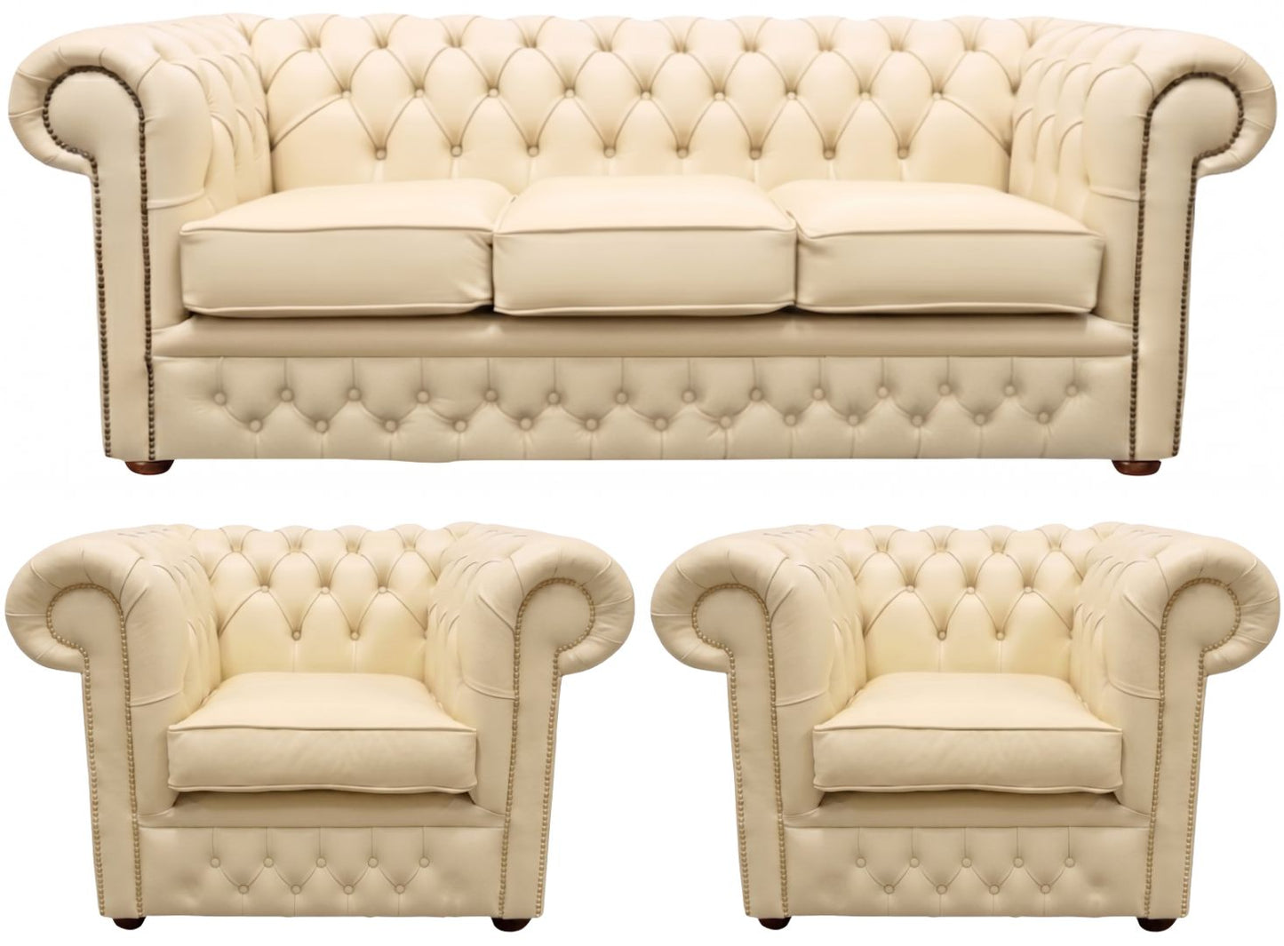 The Durham Chesterfield 3 Piece Suite