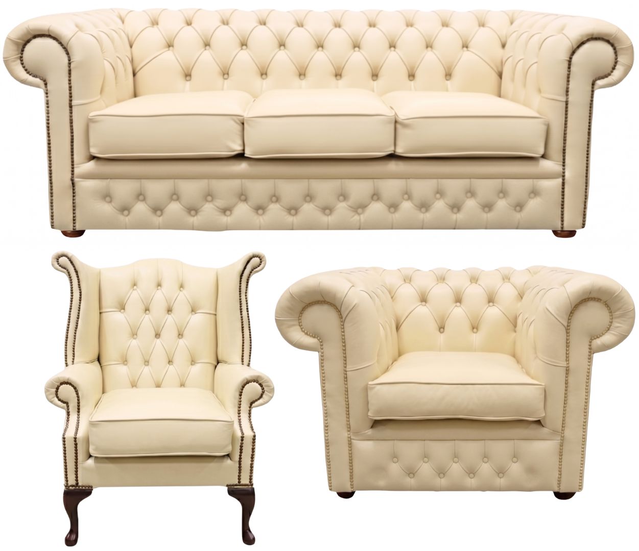 The Durham Chesterfield 3 Piece Suite
