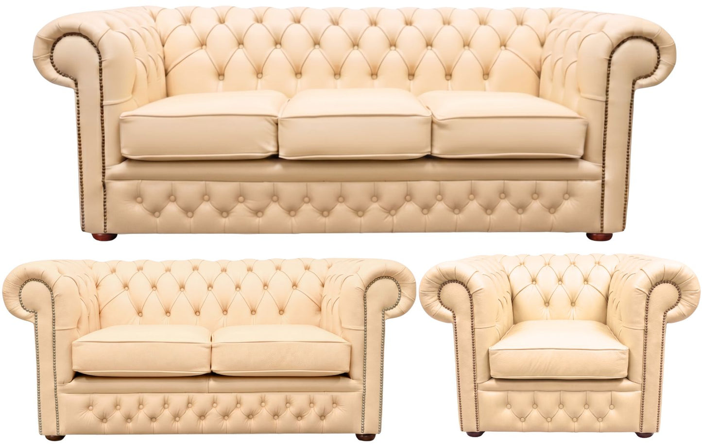 The Durham Chesterfield 3 Piece Suite