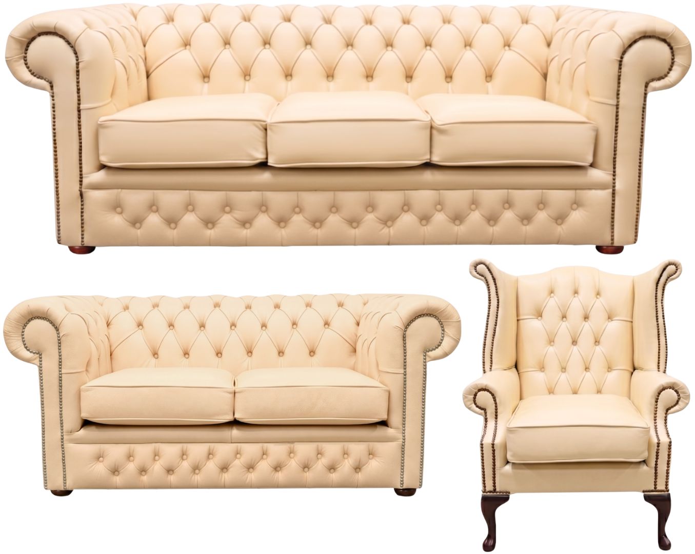 The Durham Chesterfield 3 Piece Suite