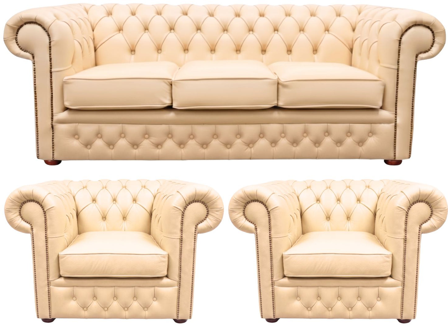 The Durham Chesterfield 3 Piece Suite