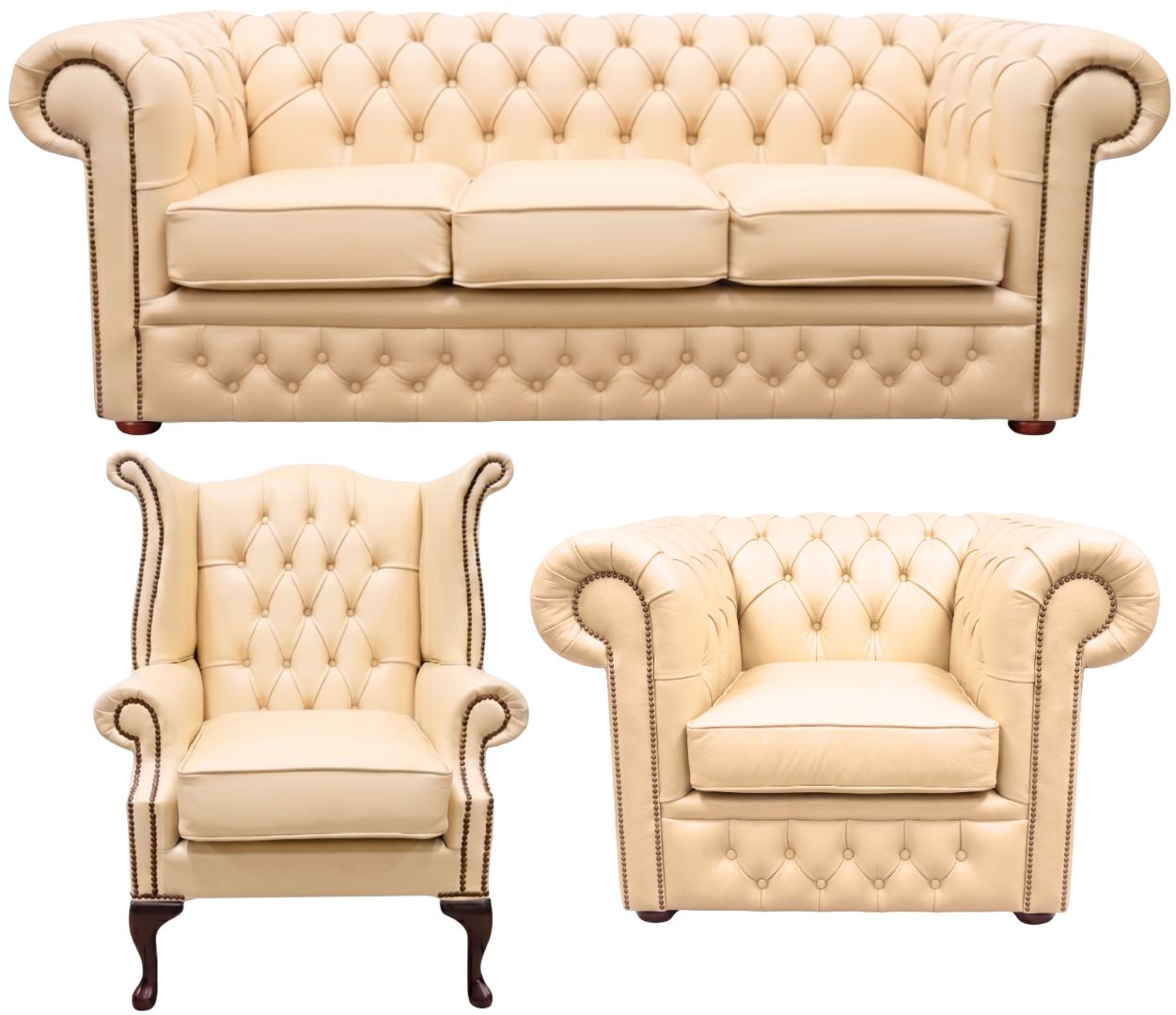 The Durham Chesterfield 3 Piece Suite